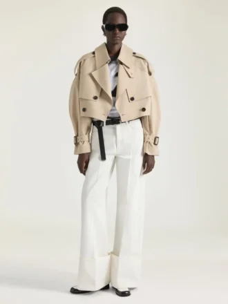 Trench court en coton