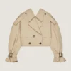 Trench court en coton Trench court en coton
