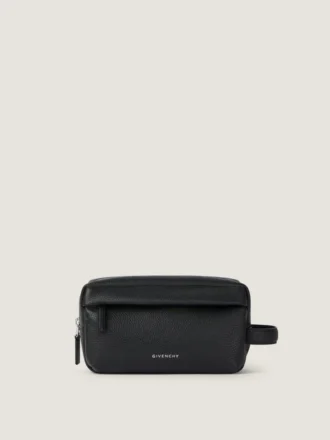 Trousse de toilette U Backpack en cuir grainé