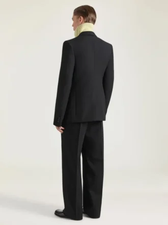 Veste ajustée à simple boutonnage en laine