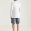 Veste ajustée à simple boutonnage en laine et mohair Veste ajustée à simple boutonnage en laine et mohair