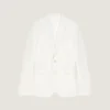 Veste ajustée à simple boutonnage en laine et mohair Veste ajustée à simple boutonnage en laine et mohair