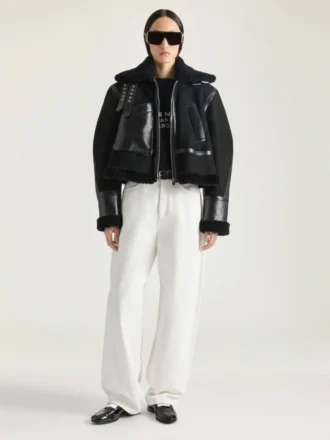 Veste aviateur en peau de mouton