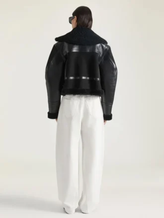Veste aviateur en peau de mouton