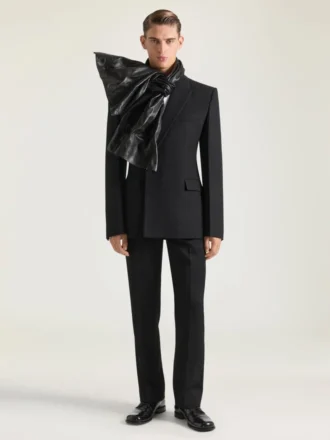 Veste cintrée à simple boutonnage en laine