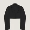 Veste cocon courte en laine Veste cocon courte en laine