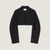 Veste cocon courte en laine et mohair Veste cocon courte en laine et mohair