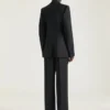 Veste cocon croisée en laine et mohair Veste cocon croisée en laine et mohair