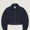 Veste cocon à porter à l’envers en denim brut Veste cocon à porter à l’envers en denim brut