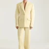 Pantalon ajusté Cocoon en laine Pantalon ajusté Cocoon en laine