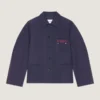 Veste à coutures couture en denim brodé « Givenchy Paris » Veste à coutures couture en denim brodé « Givenchy Paris »