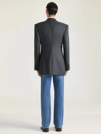 Veste croisée en flanelle