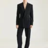 Veste croisée en twill de laine Veste croisée en twill de laine