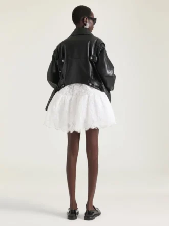 Veste de motard réversible en cuir