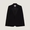 Veste de smoking ajustée en laine et mohair Veste de smoking ajustée en laine et mohair