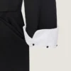 Veste drapée à simple boutonnage en laine Grain de Poudre Veste drapée à simple boutonnage en laine Grain de Poudre