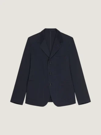 Veste déstructurée à simple boutonnage en coton