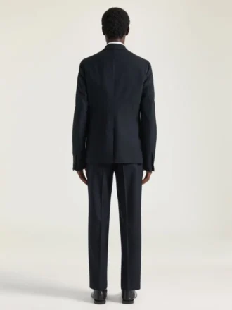 Veste déstructurée à simple boutonnage en flanelle