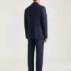 Veste déstructurée à simple boutonnage en flanelle