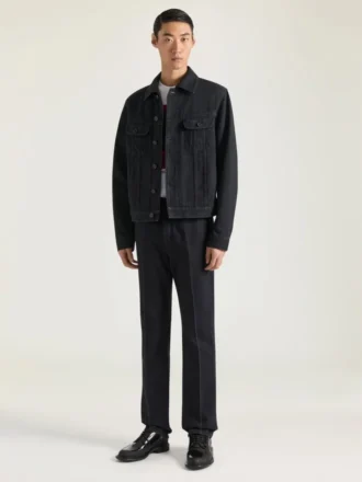 Veste en denim noir
