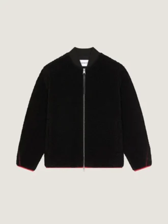 Veste en polaire à coutures couture brodée « Givenchy Paris »