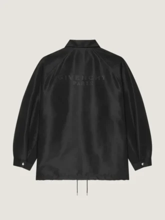 Veste en polyfaille à coutures couture avec écusson Givenchy Paris
