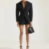 Sandales à plateforme de style sabots en cuir avec clous