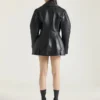 Veste motard cintrée en cuir Veste motard cintrée en cuir