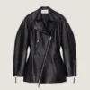 Veste motard cintrée en cuir Veste motard cintrée en cuir