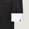 Veste rayée à double boutonnage en laine Veste rayée à double boutonnage en laine