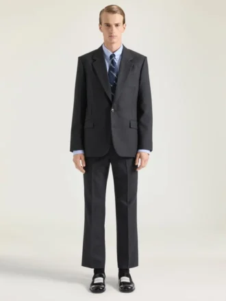 Veste à simple boutonnage en flanelle