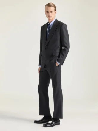 Veste à simple boutonnage en flanelle