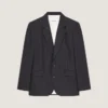 Veste à simple boutonnage en flanelle