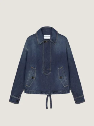 Veste smock en denim brut