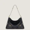 Voyou Bag moyen en cuir brillant Voyou Bag moyen en cuir brillant