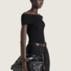Voyou Bag moyen en cuir brillant Voyou Bag moyen en cuir brillant
