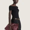 Voyou Bag moyen en cuir brillant