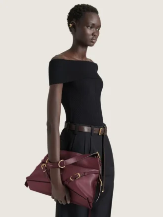 Voyou Bag moyen en cuir brillant