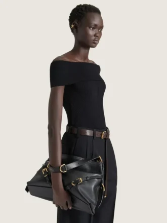 Voyou Bag moyen en cuir brillant