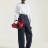 Voyou Bag moyen en cuir brillant Voyou Bag moyen en cuir brillant