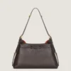Voyou Bag moyen en cuir brillant Voyou Bag moyen en cuir brillant