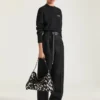 Voyou Bag moyen en cuir effet poney avec imprimé animalier Voyou Bag moyen en cuir effet poney avec imprimé animalier