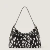 Voyou Bag moyen en cuir effet poney avec imprimé animalier Voyou Bag moyen en cuir effet poney avec imprimé animalier
