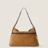 Voyou Bag moyen en daim et cuir